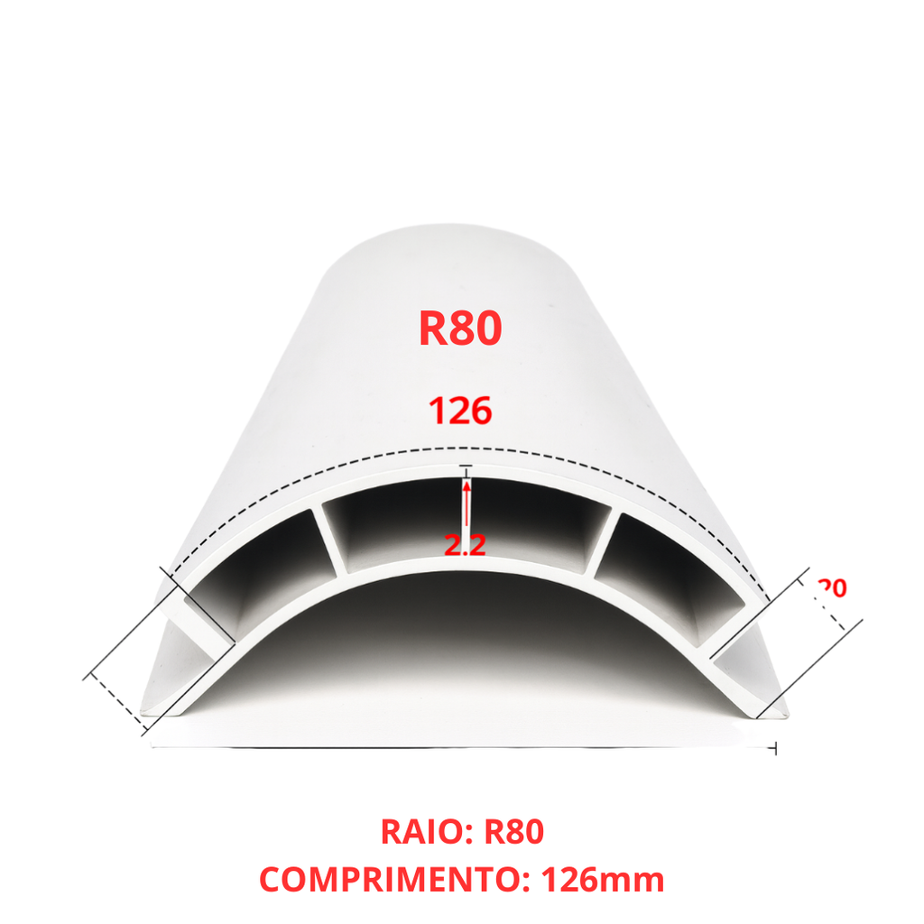 Perfil Modular para Móvel Curvo