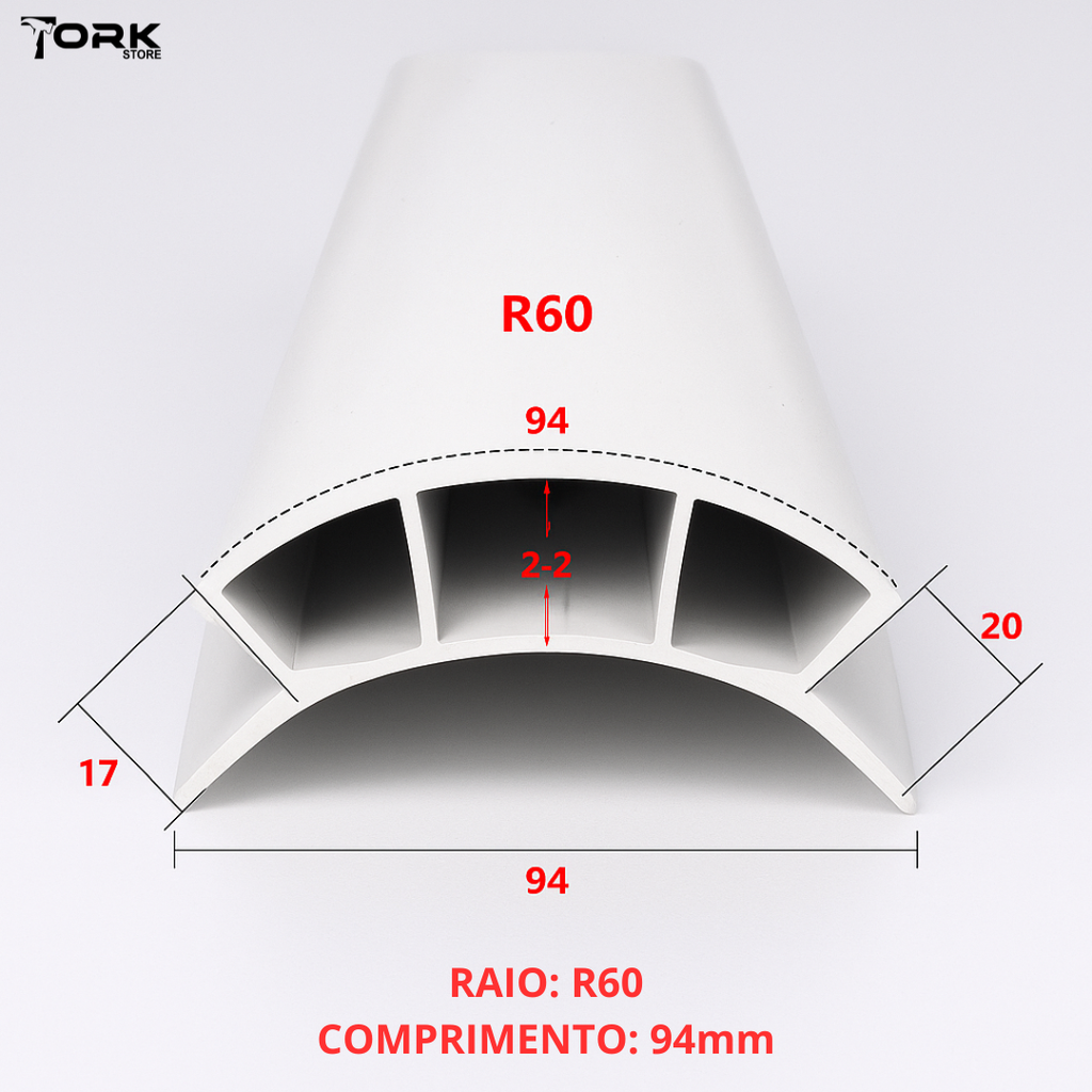 Perfil Modular para Móvel Curvo