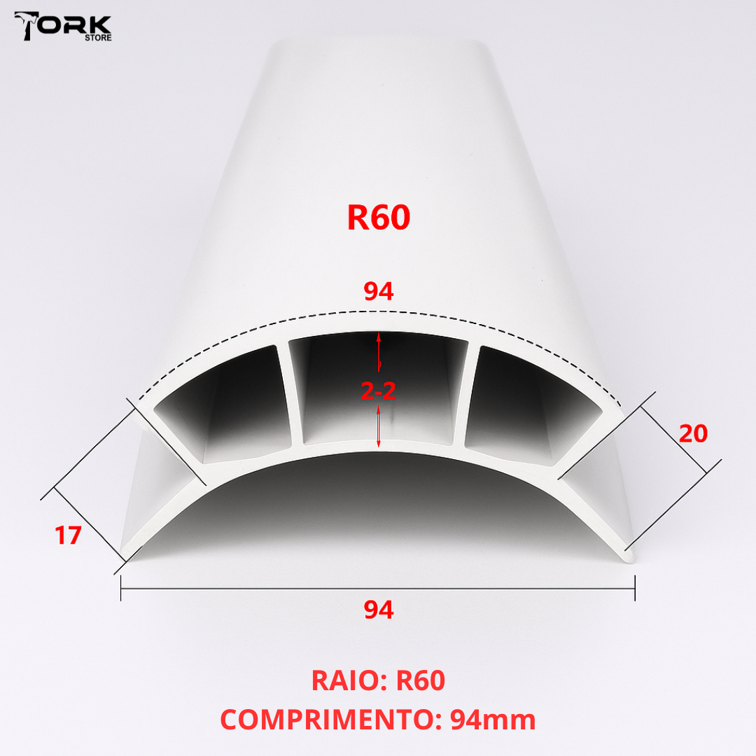 Perfil Modular para Móvel Curvo