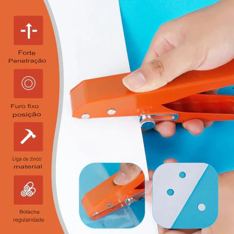 Kit de Alicate de Tapa Furo 8mm com Escareador Broca 3mm