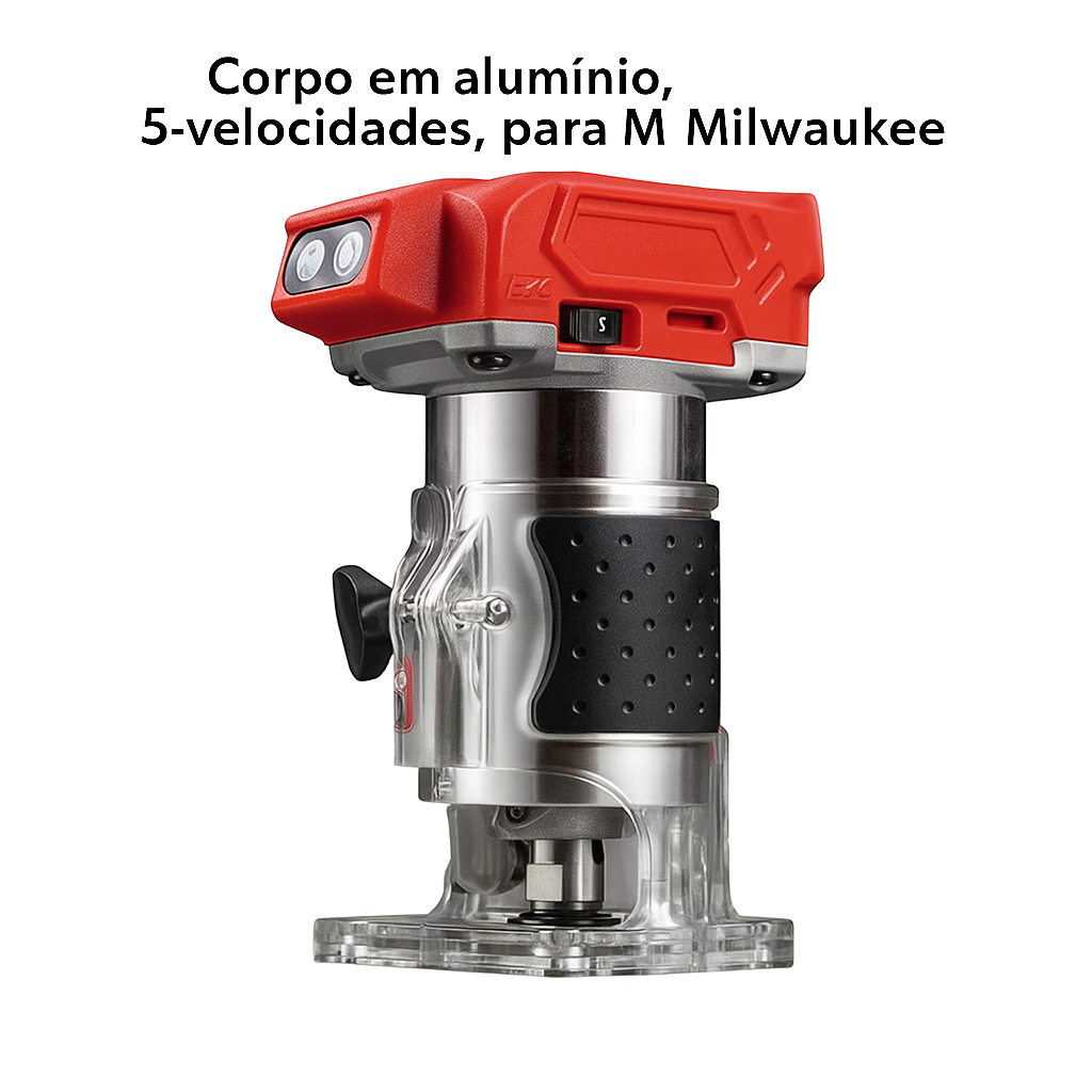 Tupia Manual Sem Fio S/ Bateria (Makita/Dewalt/Milwaukee)