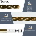 Kit Broca Sextava (Titânio ou Cobalto)