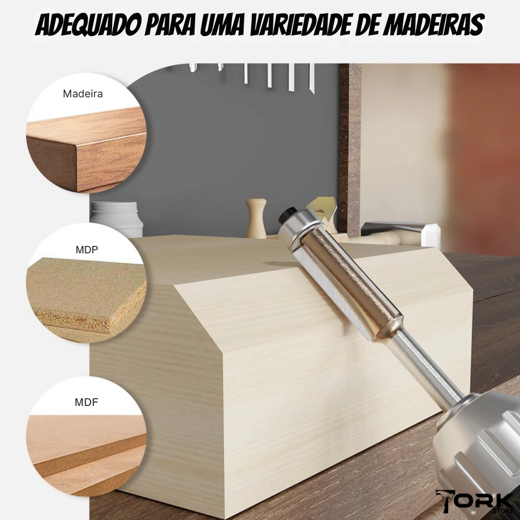 Fresa Reta com Rolamento