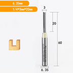 Fresa Reta 6,35mm (1/4)