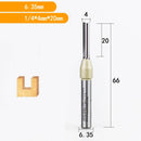 Fresa Reta 6,35mm (1/4)