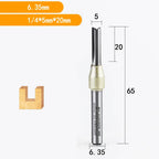 Fresa Reta 6,35mm (1/4)