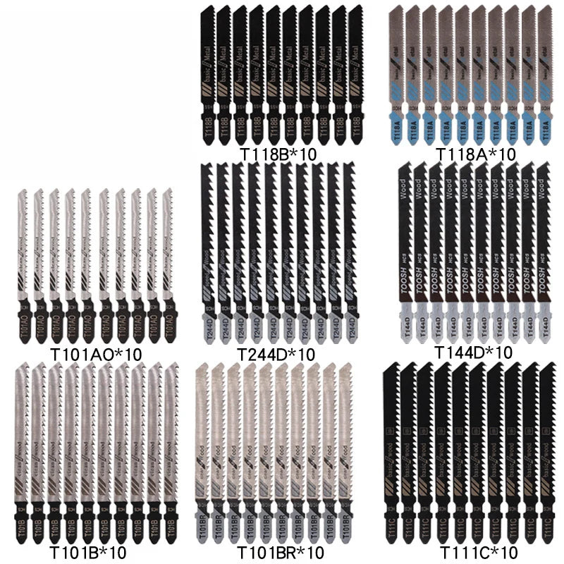 Kit com 80 Lâminas de Serra Tico-Tico