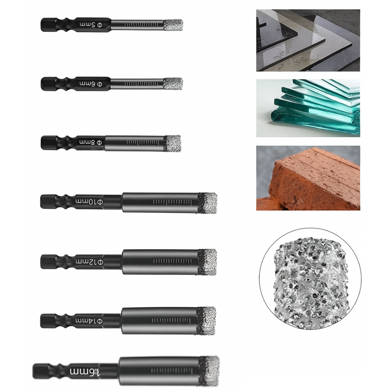 Broca para Porcelanato e Cerâmica – Revestida com Diamante